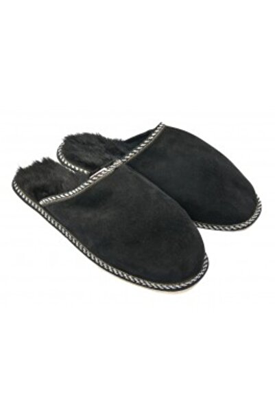 PFA CIOCARLAN ELENA Ανδρικές παντόφλες από γούνα και γνήσιο δέρμα B007 39 EU