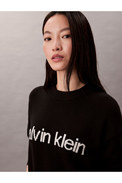 Calvin Klein Cotton Knit Logo Jumper