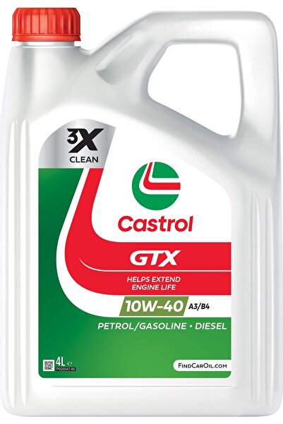 CASTROL GTX ULTRACLEAN 10W-40 A/B Engine Oil - 4L 15F8FD
