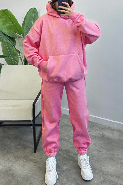 ruNadeS Unisex Special για ζευγάρια 3 νήματα O oversized Χοντρό χειμερινό σετ φόρμας μονό