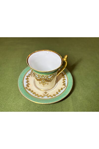tayfuntufan antika koleksiyon Limoges Hand-Painted Turkish Coffee Cup - 89Hgyu