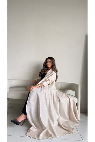 AYA mwt316-abaya-beige-linen
