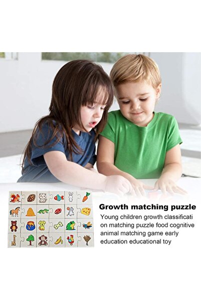 Picodino Wooden matching game - Animal food, 2 stages