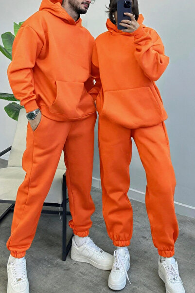 ruNadeS Unisex Couples' Special 3 Thread O Oversized Thick Winter Tracksuit Set Single