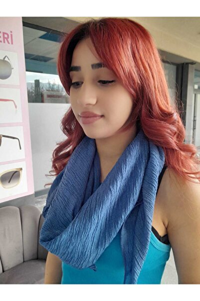 BurcHair Kombin Complementary Crinkle Monochrome Shawl 110X90