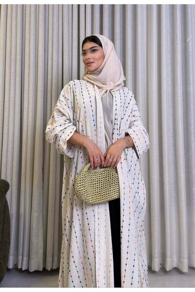 AYA mw1529-Abaya-Linen-Poly-Color