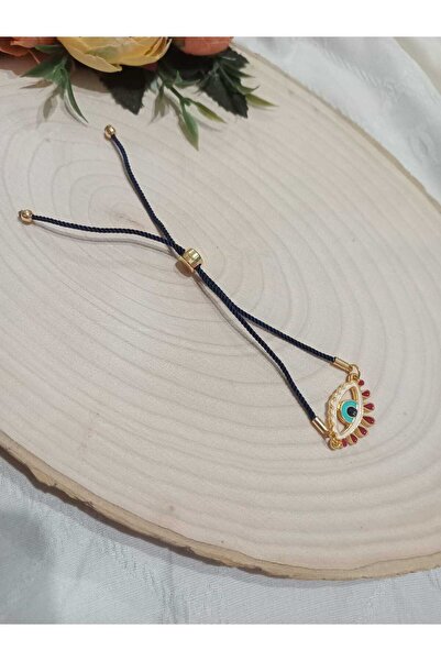 golden takış Modern Eye-Shaped Bracelet or Anklet