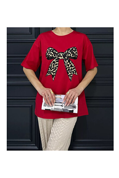 Negiysemmoda Kurdele Printed Basic T-Shirt