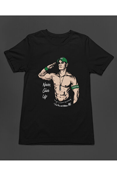 Bumeta Tricou unisex John Cena Never Give Up Salut Lută Americană T-Shirt