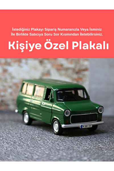 bebeym Ford Transit Metal Minibüs - Otosan Metal Oyuncak Araba - Işıklı ve Se...