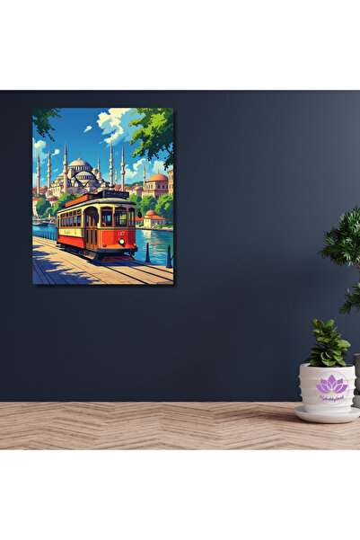 LİLYHOBBYLAND Sayılarla Boyama Seti Kasnağa Gerili İslami Eserler 40x50 cm: S...