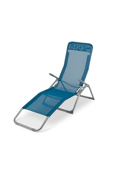 KlaussTech Șezlong pliabil cu dimensiuni 145 x 59,5 x 96 cm, material oțel și poliester