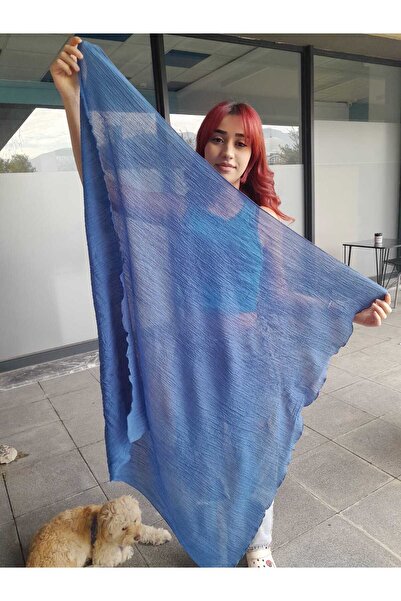 BurcHair Kombin Complementary Crinkle Monochrome Shawl 110X90