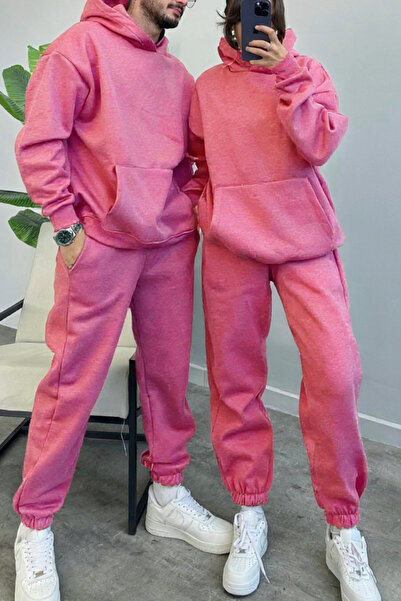 ruNadeS Unisex Special για ζευγάρια 3 νήματα O oversized Χοντρό χειμερινό σετ φόρμας μονό