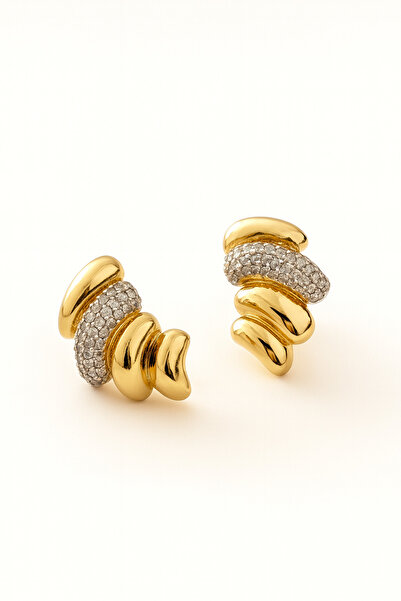 Vi store Çelik Premium Yeprem Küpe