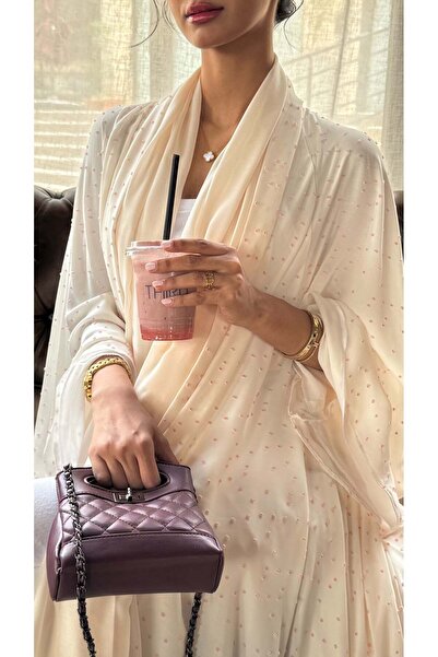 AYA mw1430-Abaya-in-soft-crepe-with-cufflinks-and-a-print-silk-shawl