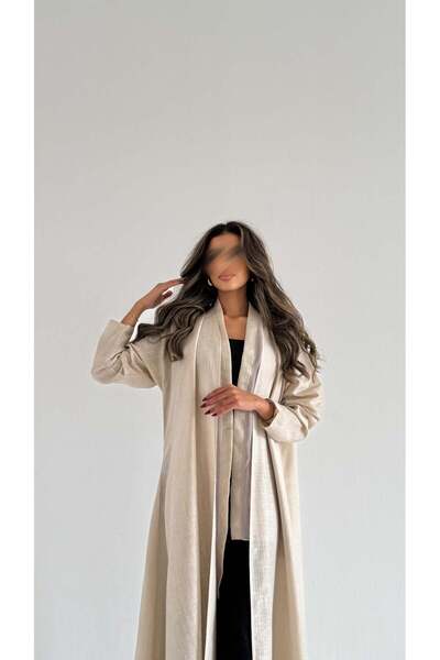 AYA mwt316-abaya-beige-linen
