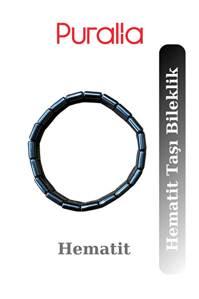 Puralia Natural Stone - Hematite Stone Bracelet - for Those Suffering from Physical and Mental Fatigue
