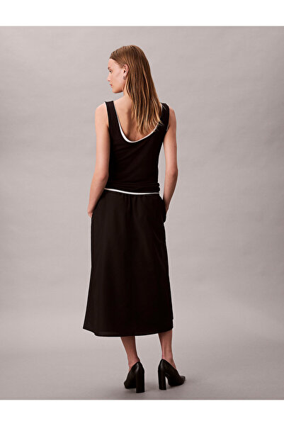 Calvin Klein Soft Nylon Midi Skirt