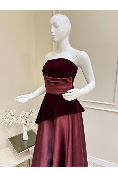 MYROSE SA velvet evening dress