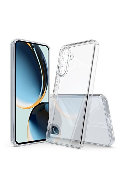 HANPORIUM Samsung Galaxy A17 Compatible Silicone Case - Pastel Color Tone Flexible Cover with Camera Protection - Transparent