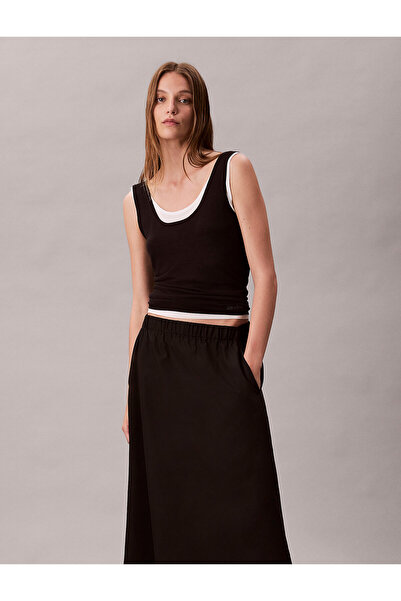Calvin Klein Soft Nylon Midi Skirt