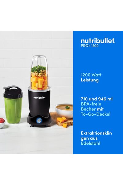 Nutribullet SteelMaster | 1200W Yüksek Güçlü Kişisel Blender | 60 SANİYEDE KREMSİ SONUÇ