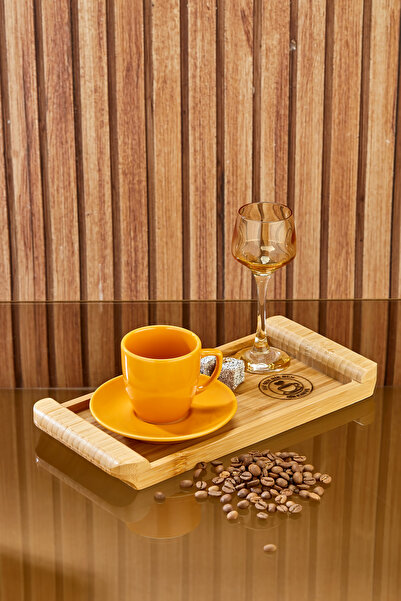 EMBazaar One for You, One for Me Bamboo Coffee Presentation Tray/Bamboo Presentation Tray/Bamboo Set