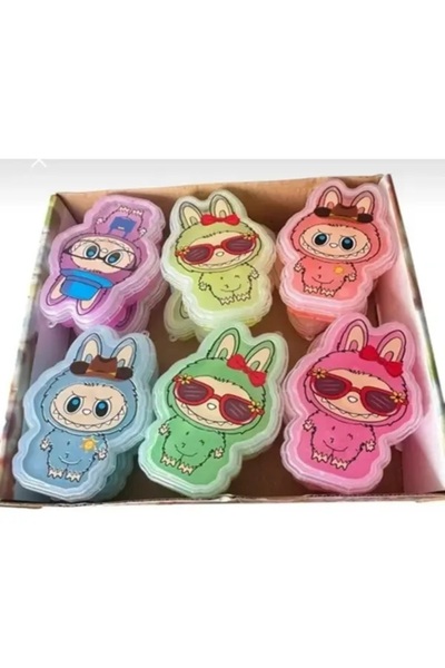 ümit toys LABUBU FİĞÜR KAPAKLI SLİME 12 ADET