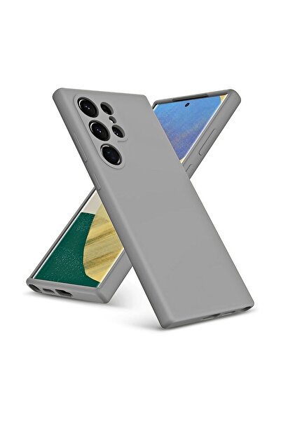 HANPORIUM Samsung Galaxy Note 20 Ultra Compatible Silicone Case - Pastel Color Tone Camera Protected Cover - Gray