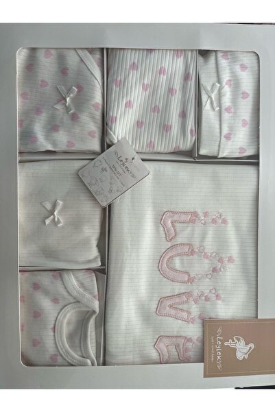 thesecret desire Love Embroidered 10-Piece Newborn Baby Bodysuit Set-White
