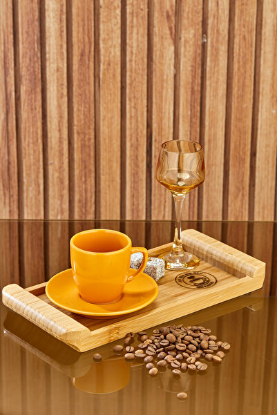 EMBazaar One for You, One for Me Bamboo Coffee Presentation Tray/Bamboo Presentation Tray/Bamboo Set