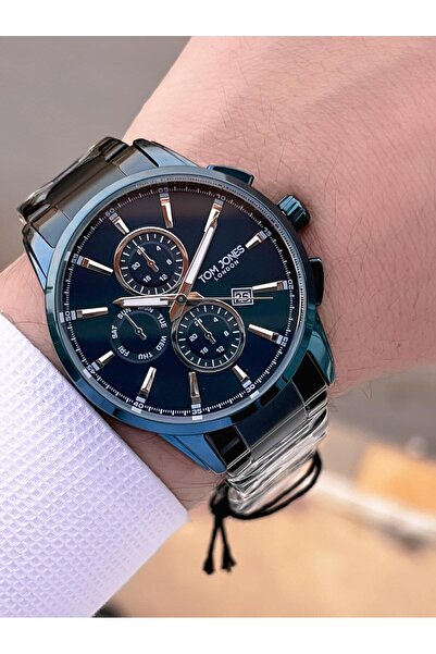 Tom Jones Men's Wristwatch with Bracelet Gift Steel Cord 3 Atm Water Resistant 2 Years Warranty 2462.5