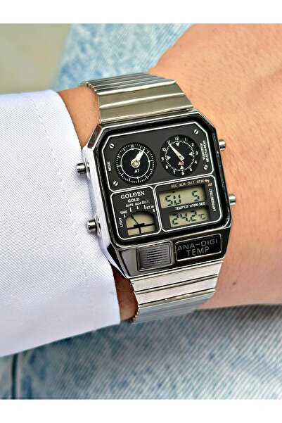 Weluxa Men's Wristwatch with Function Digital Analog Alarm, Light and Calendar