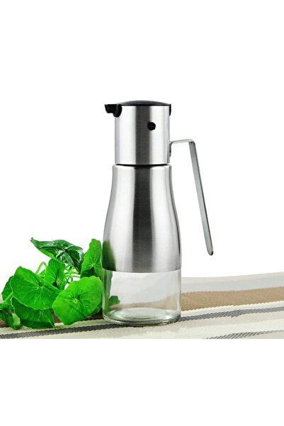 cc bin shihon Oil dispenser, slim and convenient stainless steel with a 300ml glass bottle for dispensing oil and vinegar.