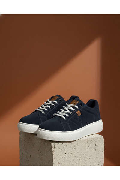 rocassi Pantofi sport pentru femei piele naturală piele întoarsă Bleumarin