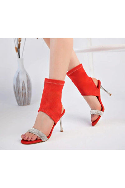 ALFA AKSESUAR 03 Brit Orange Suede Bootie