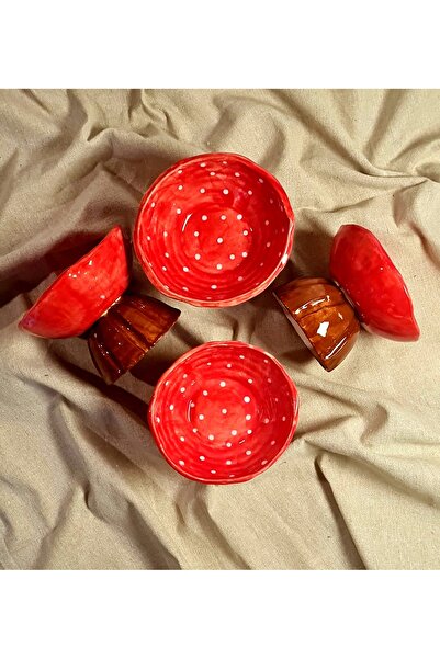 senseoftouch Handmade Ceramic Mushroom Bowl Jam Bowl Snack Bowl