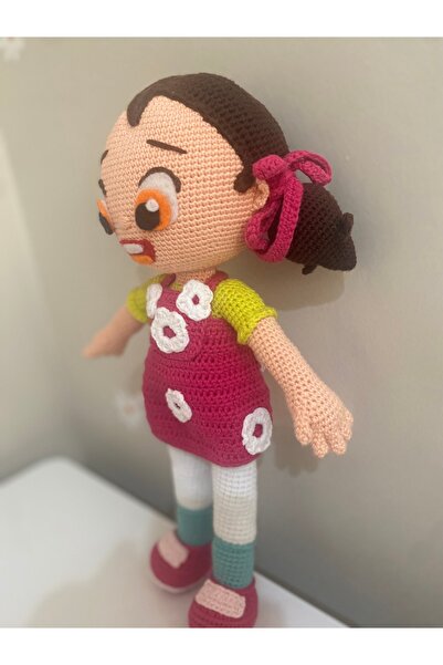 MABELME STORE El Yapımı Amigurumi Niloya Bebek – %100 Pamuk İp ile Örgü Oyuncak