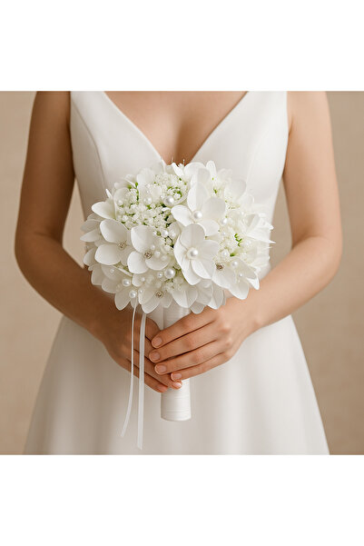 Bioren Cipsolu İncili Ortanca Gelin Çiçeği