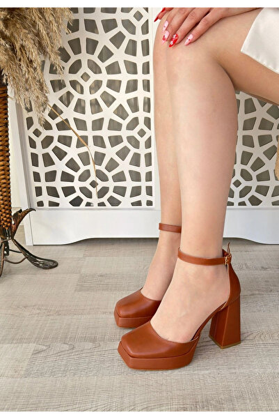 ALFA AKSESUAR 03 Kawer Tan Skin Heeled Shoes