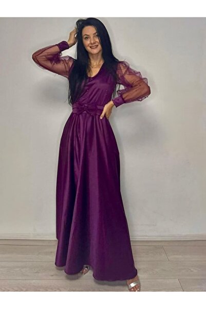 AdyAry Fashion Long elegant taffeta dress