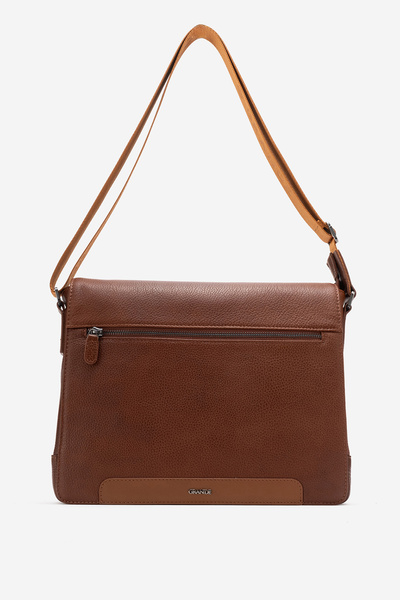 Grande Gd 4253 Genuine Leather Briefcase Taba