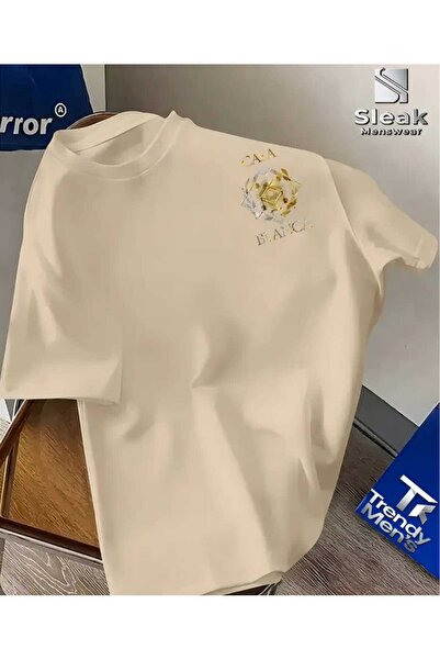 ORVIO Group 'Casa Blanca' Luxury Logo Printed T-Shirt