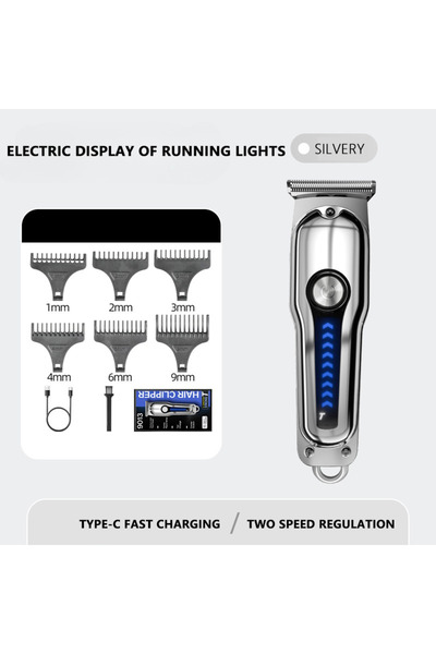 Generic Professional Stainless Steel Hair Trimmer Electric Clippers for Men Barber's Choice for Household