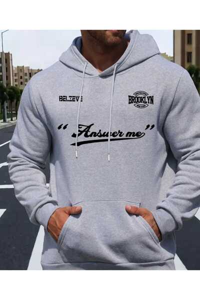 ORVIO Group Brooklyn and'Answer Me' Written Hoodie