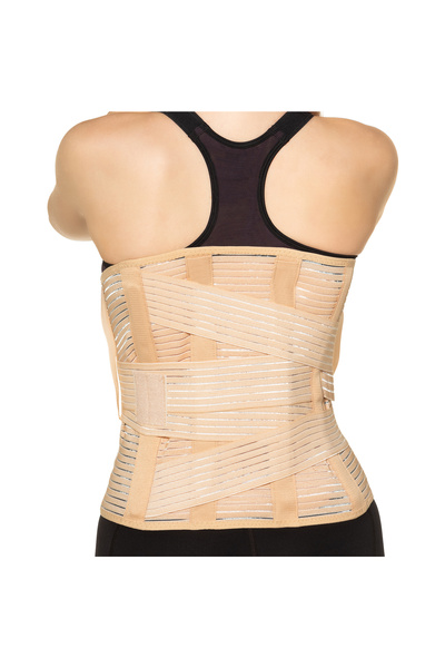 wicromed Çelik Balenli Lumbosakral Korsesi Bel Korsesi Bedensiz 32cm Bel Çevresi 125-140cm