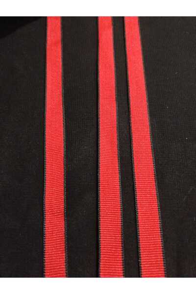 ULUPAMİR شريط أحمر بحافة سوداء 2 متر (1.5 سم)