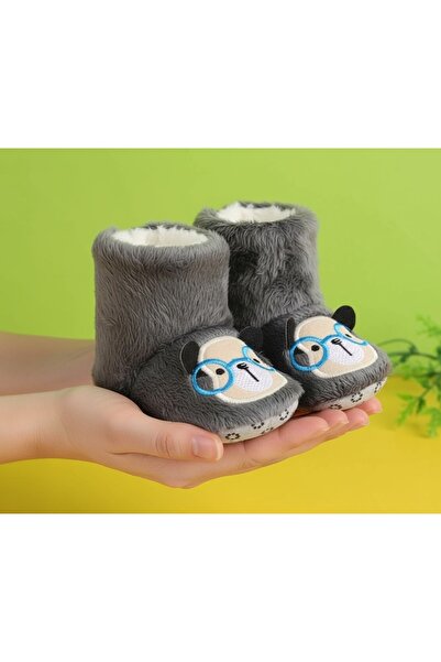 gigigiyim Animal Embroidered Baby Boy Slippers