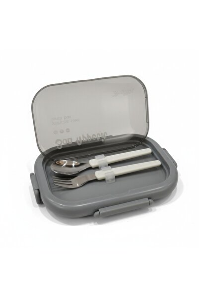 Tantitoni Lunchbox 850 ml – Stainless Steel Food Storage Container – Modern Lunch Box with Cutlery